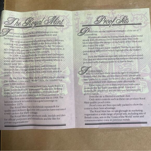 1983 Royal Mint Proof Set Bermuda Coins & Currency, Framed - Picture 6 of 9